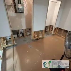 Drying of Materials After Water Damage in Basement