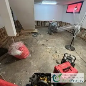 Demolition of the Basement Following Water Damage