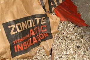 Vermiculite insulation with asbestos