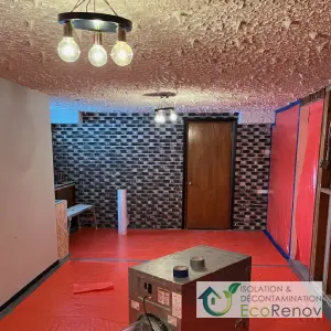 Présence de plafond popcorn